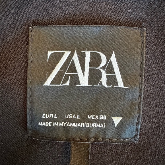 Zara Textured Weave Black OverShirt or Jacket - Picture 10 of 11